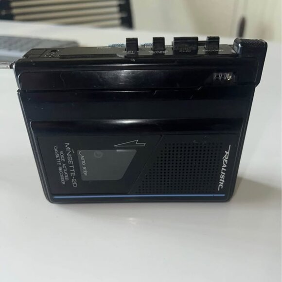 Realistic Minisette 20 Model #14-1055A Black Cassette Player Speaker - Picture 1 of 5